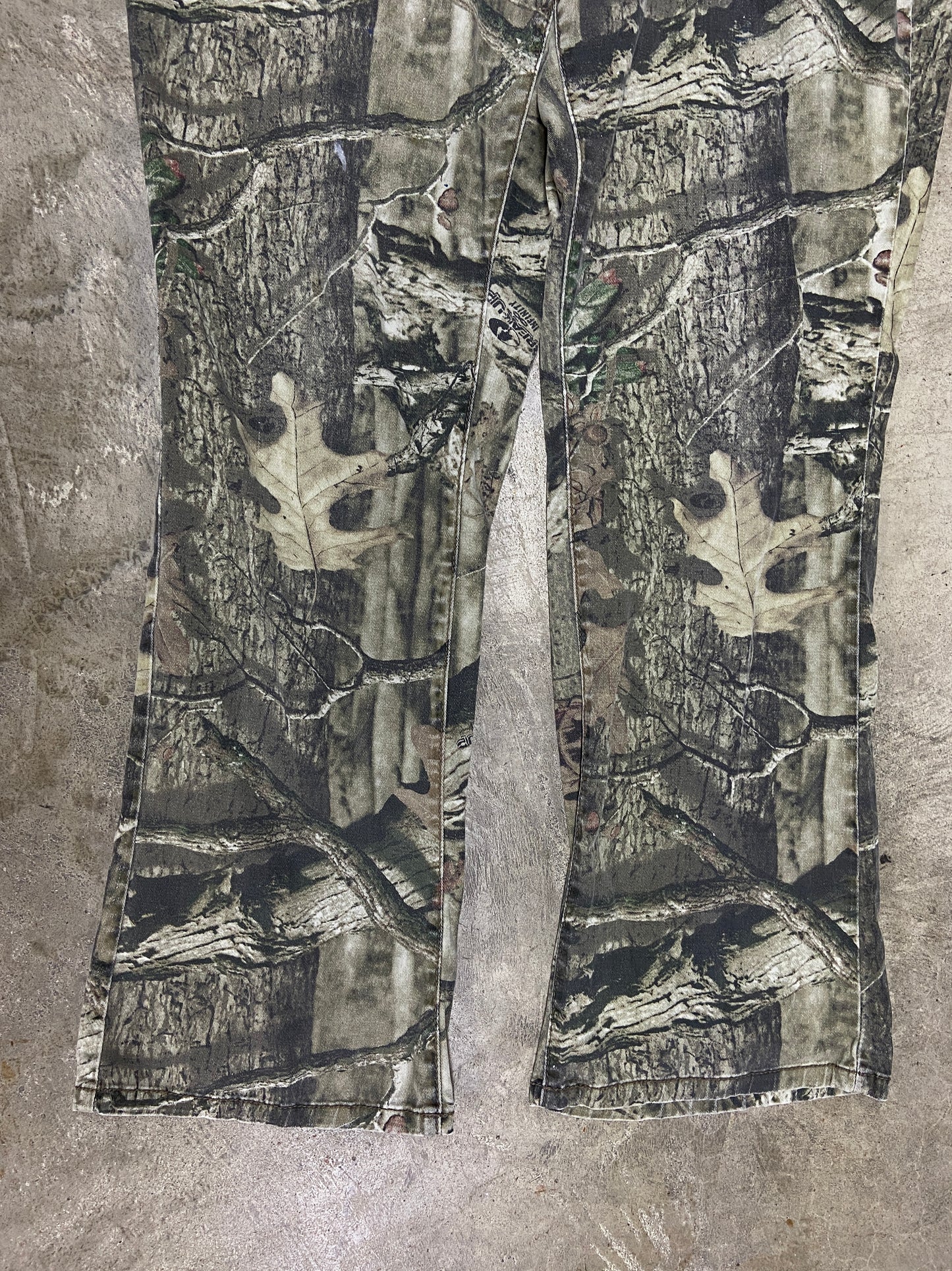 Camo Mossy Oak Low Rise Wmns Jeans Sz 36x29