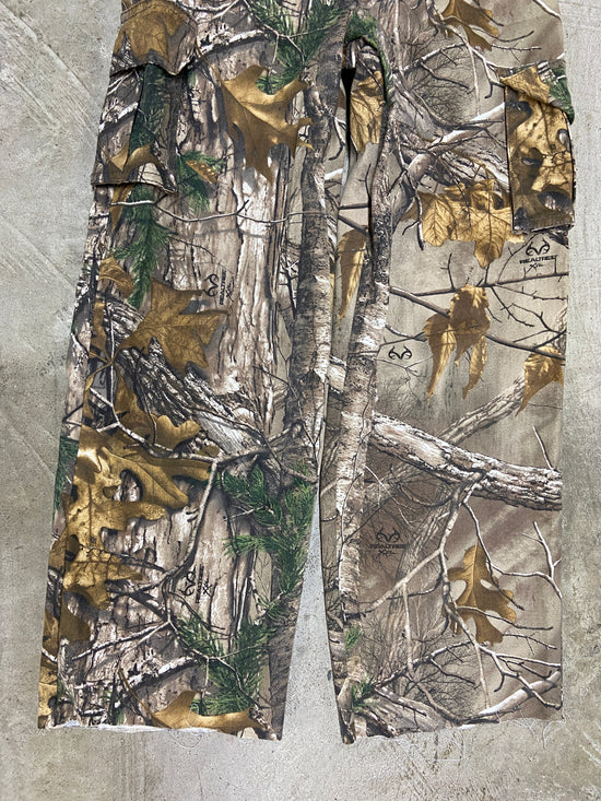 Camo Realtree Cargo Straight Leg Cutoff Pants Sz 30x28