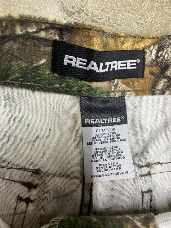 Camo Realtree Cargo Straight Leg Cutoff Pants Sz 30x28
