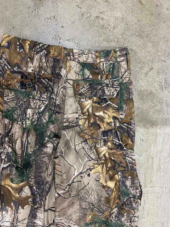 Camo Realtree Cargo Straight Leg Cutoff Pants Sz 30x28