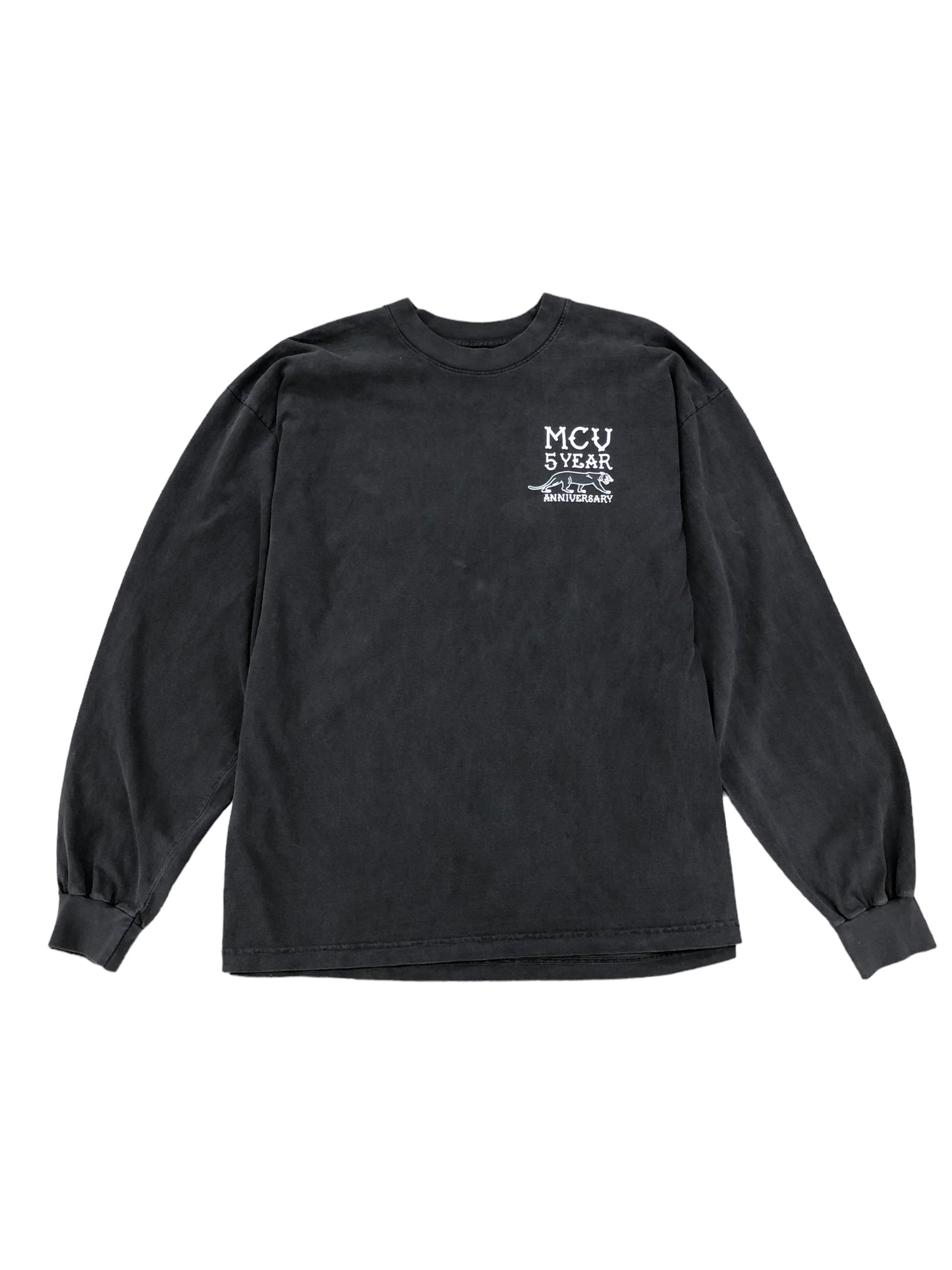 MCV 5 Year Panther Longsleeve T-Shirt (Washed Black)