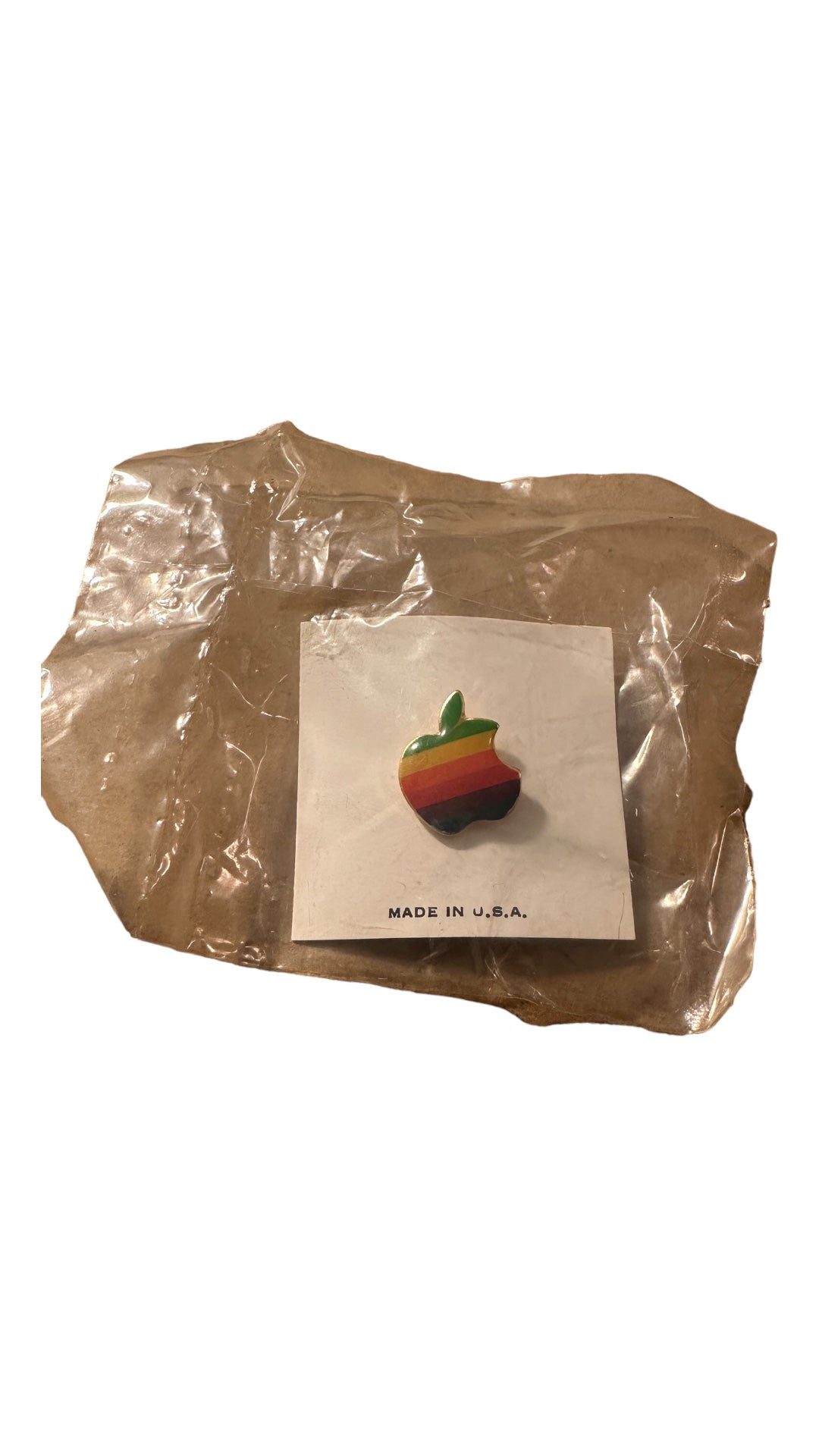 VTG Early 90s Apple Logo Hat Pin