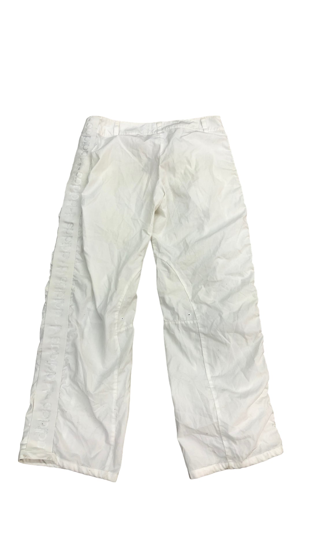 Vtg Adidas White Side Tape Pants Sz L