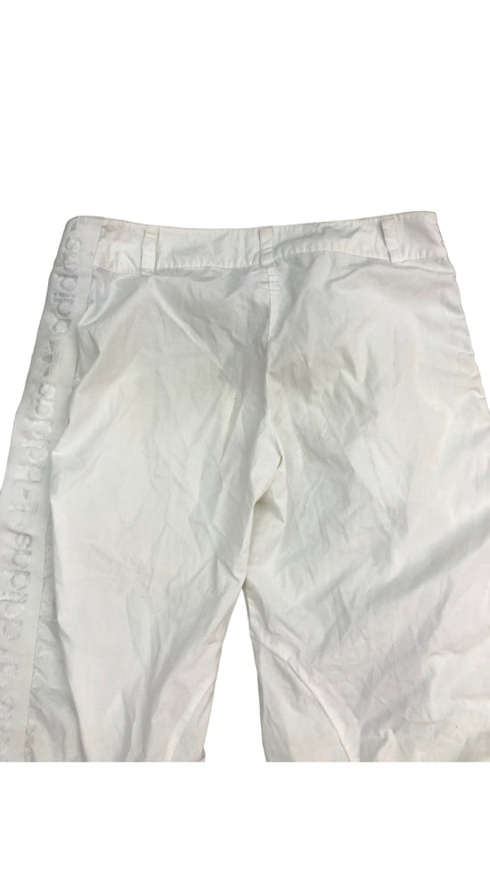 Vtg Adidas White Side Tape Pants Sz L