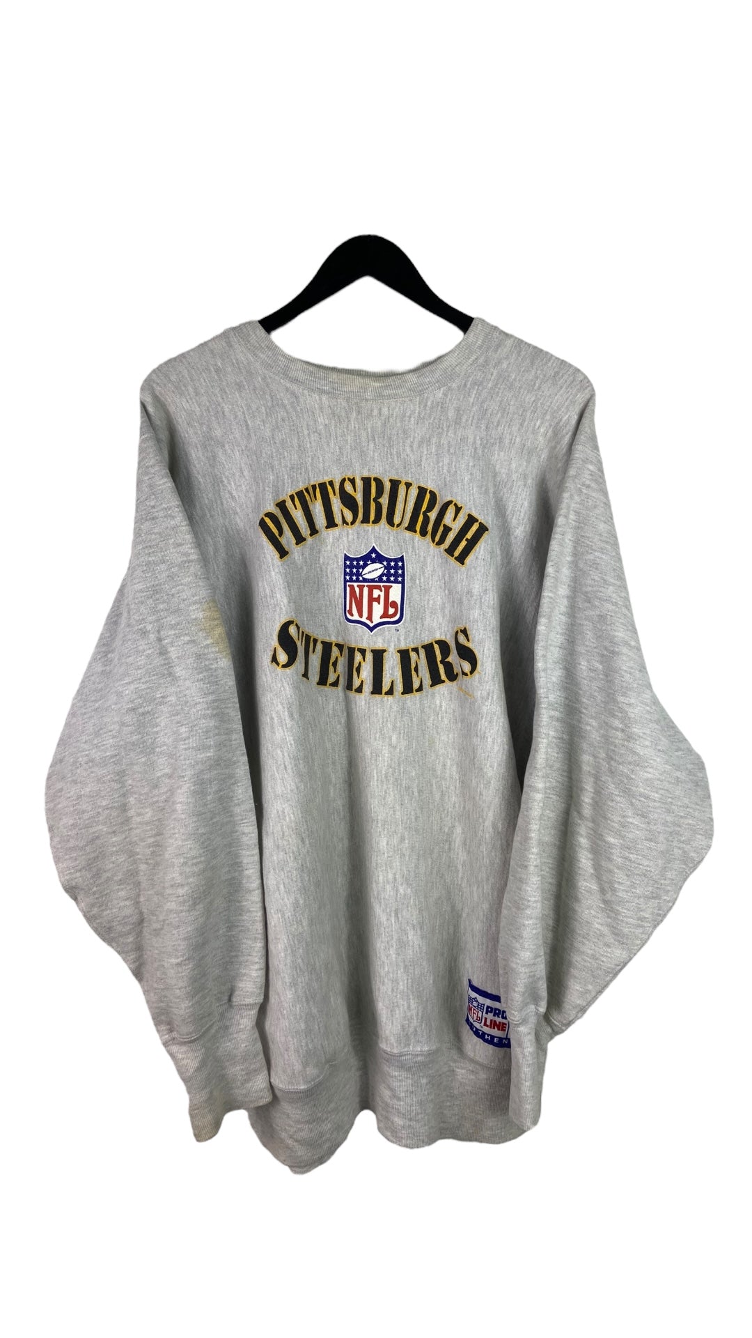 VTG Pittsburgh Steelers Champion Reverse Weave Sweater Sz XXL