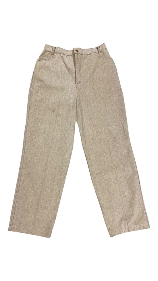 VTG Rhapsody Glazier Chicago Tan Canvas Pants Sz 33x31