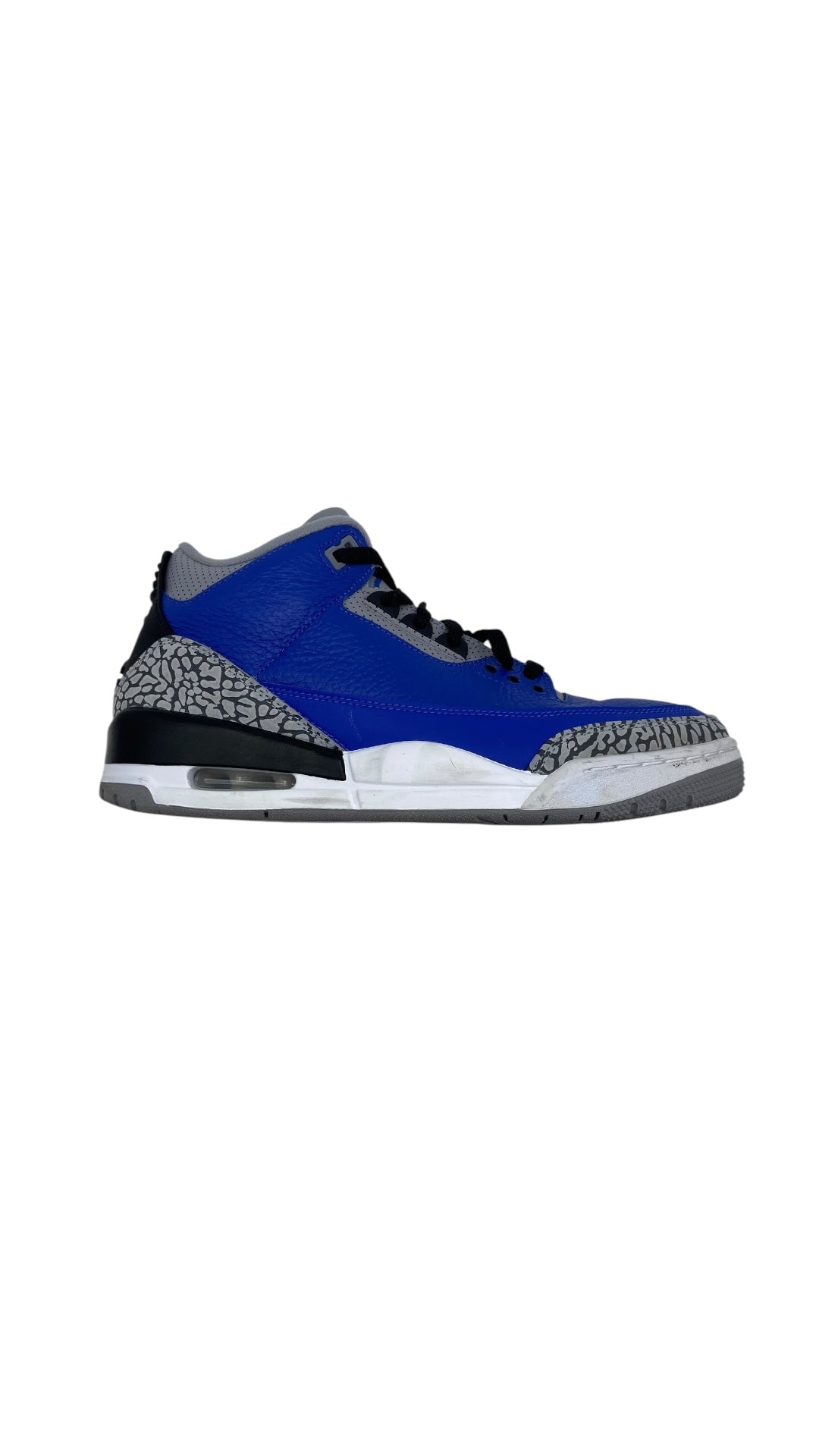 Preowned Air Jordan 3 Retro Varsity Royal Cement Sz 9M/10.5W CT8532-400