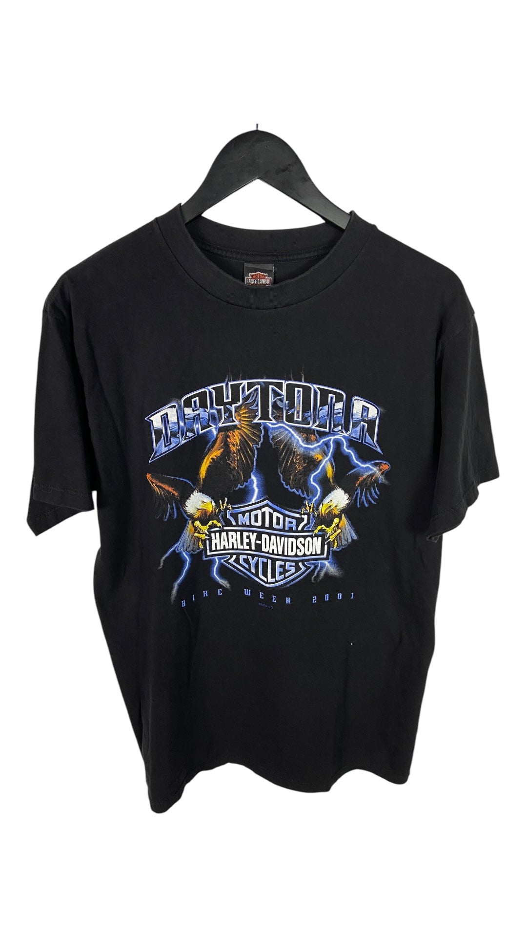 VTG Harley Davidson Eagle Lightning Tee Sz Large