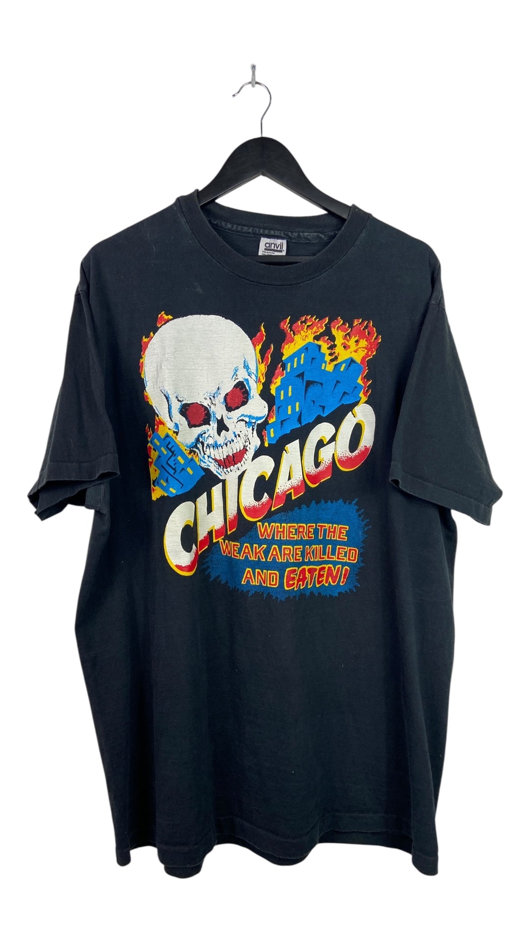 VTG Chicago Where The Weak Are Killed Tee Sz 2XL