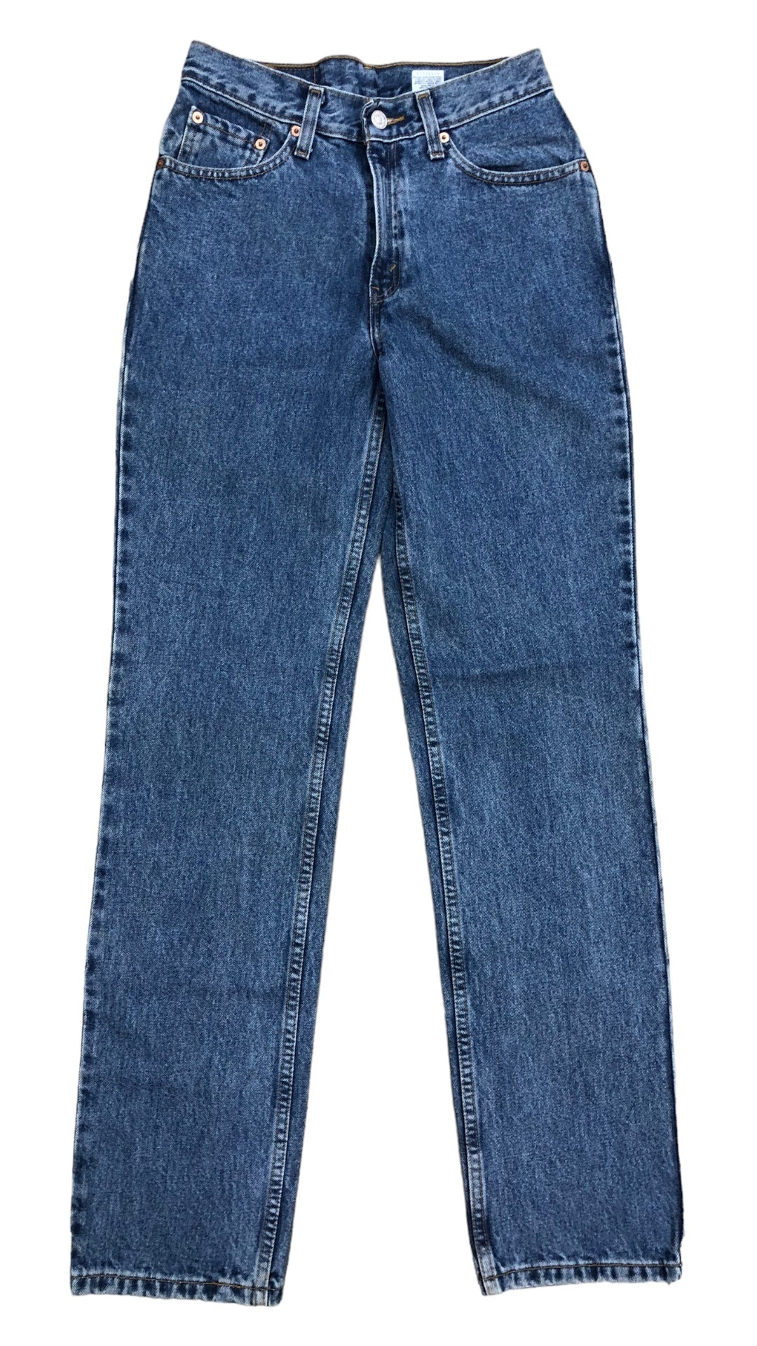 VTG Levi's 512 Slim Straight Blue Denim Jeans Sz 27x33