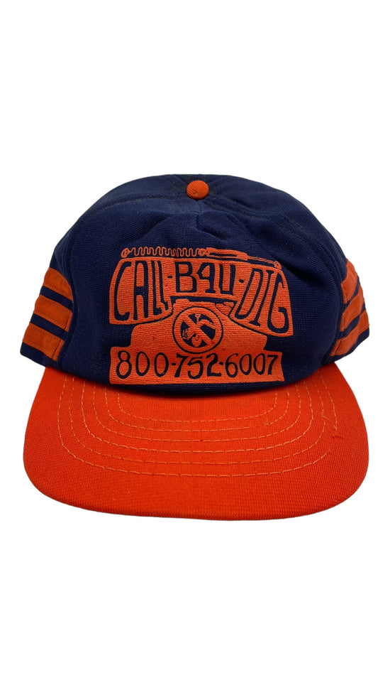 VTG Call B4U Dig Navy/Orange Mesh Hat