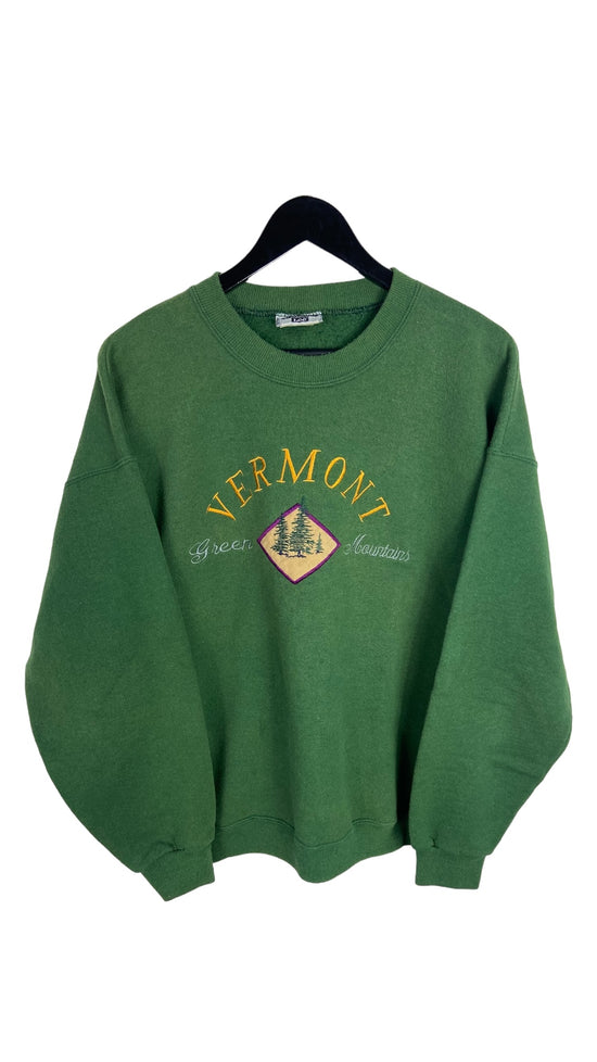 VTG Vermont Green Mountains Lee Crewneck Sz XL