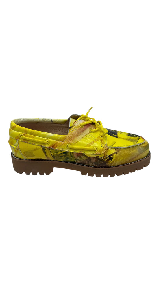 KidSuper Yellow Painted Lug Loafers Sz 9.5M/11W