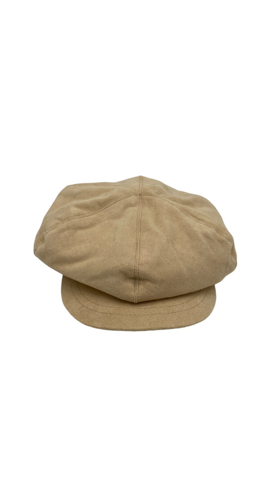 VTG Cream Suede Newsboy Hat