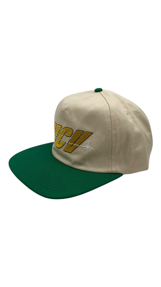 MCV Basic Ass Strapback Cap Cream/Green