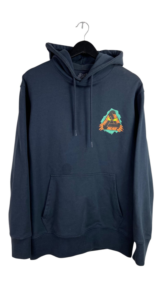 Palace Ghoul Teal/Orange Pullover Hoodie Sz M/L