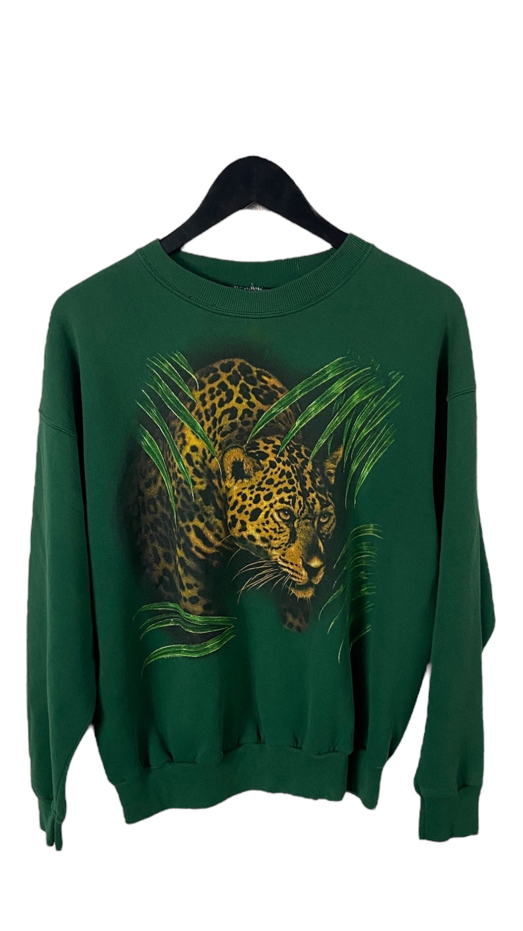 VTG Jaguar Printed Crewneck Sweater Sz L