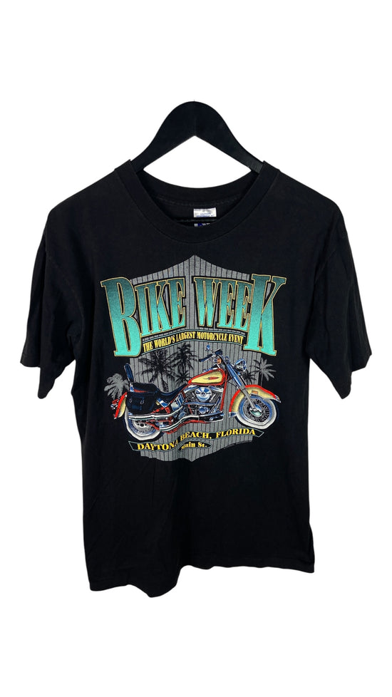 VTG Motorcycle Bike Week Main St. Shield Tee Sz Medium