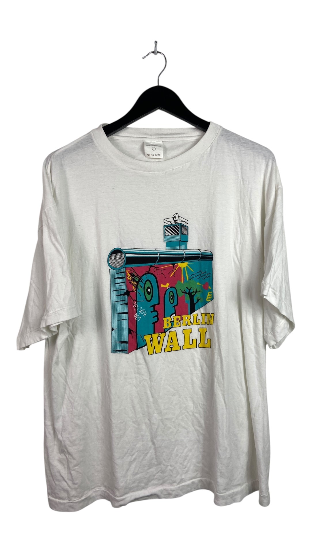 VTG Berlin Wall Art Tee Sz XL
