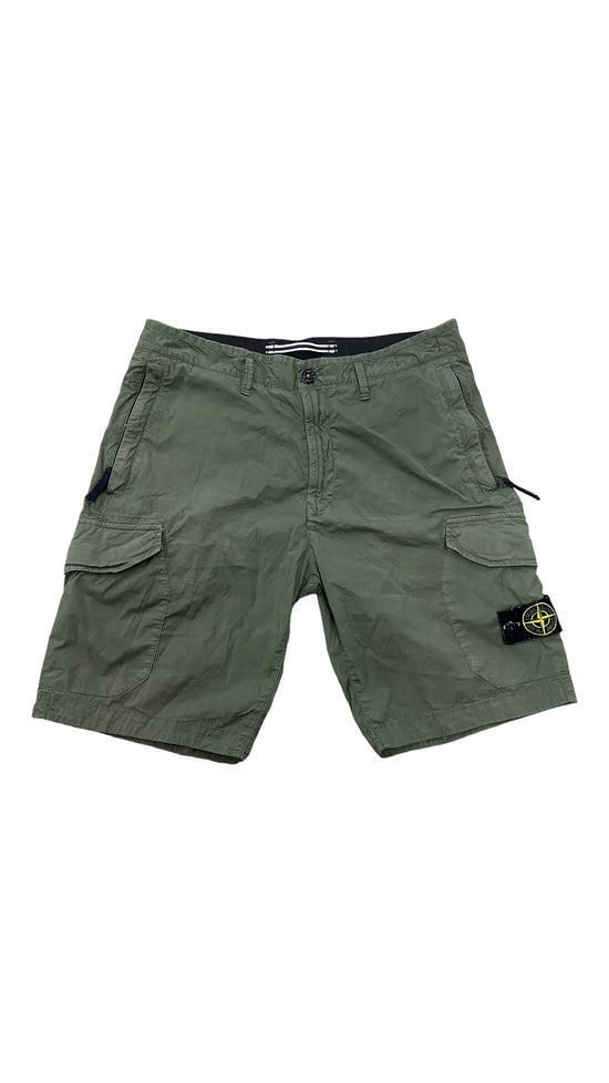 Stone Island Olive Cargo Shorts Sz 32