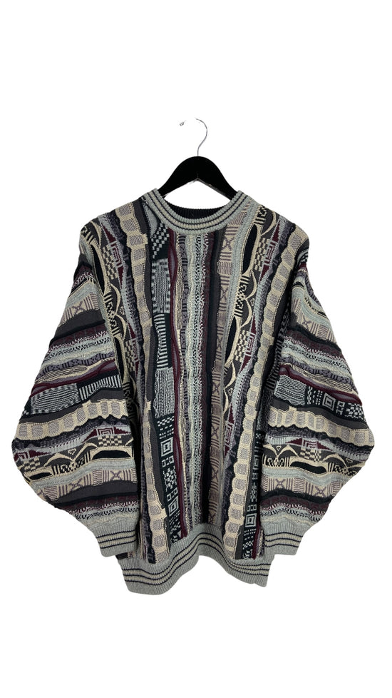 VTG Cotton Trends Coogi Style Pull Over Sweater Sz M/L