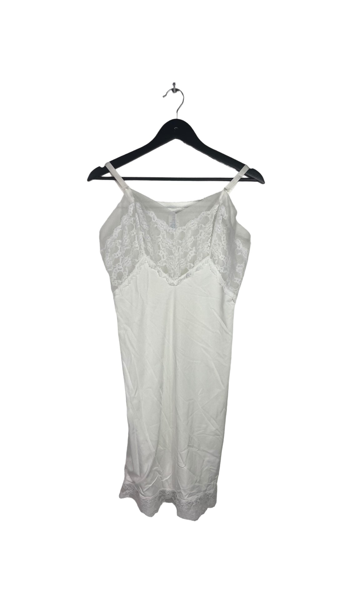 VTG White Lacey Slip Dress Sz M/L