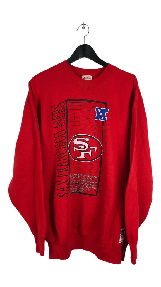 VTG Nutmeg San Francisco 49'ers Sweater Sz XL