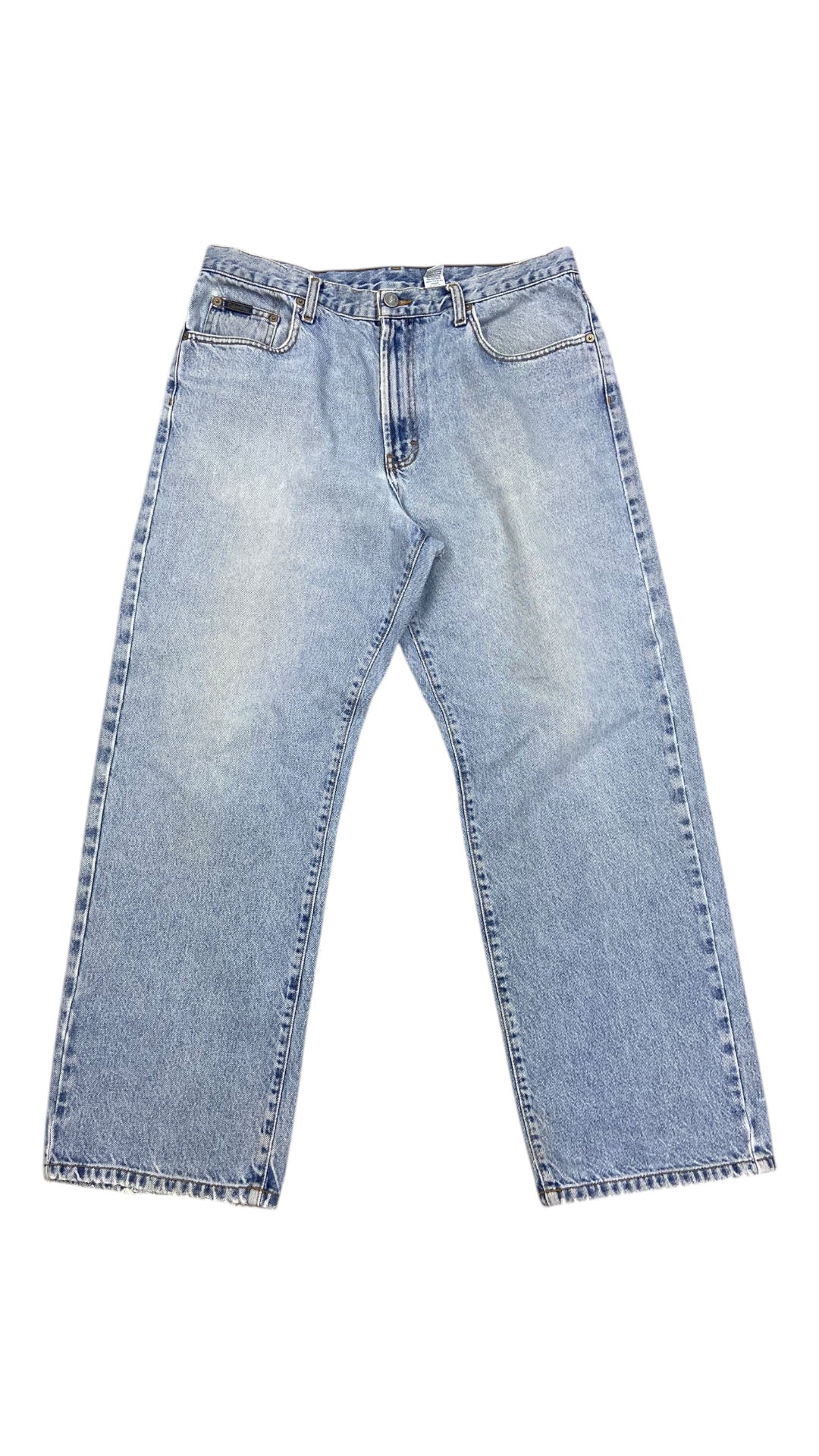 VTG Calvin Klein Light Wash Denim Pants Sz 36x30