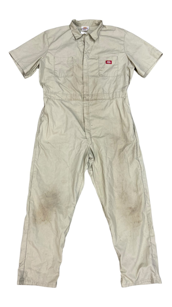 VTG Dickies Tan Coverall Painter Suit Sz 42