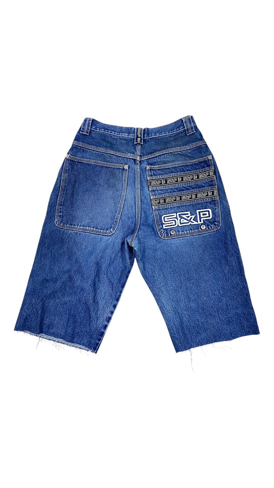 Y2K Southpole Denim Jorts Sz 32x15