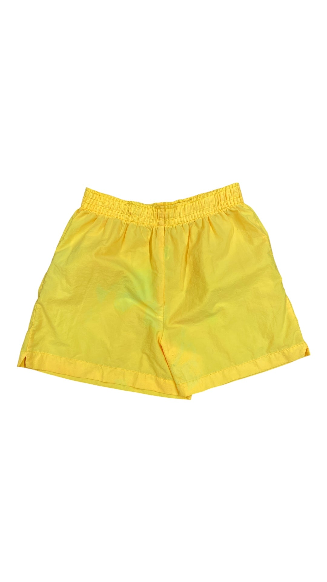 VTG Pacific Connections Yellow Nylon Shorts Sz L
