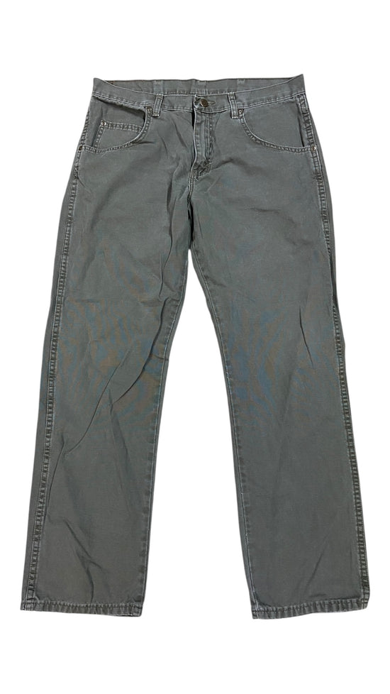 VTG Wrangler Rugged Wear Olive Pants Sz 34x30