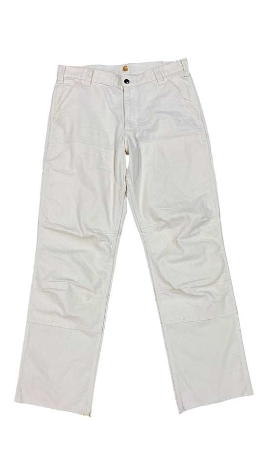 Carhartt White Double Knee Pants Sz 34x32