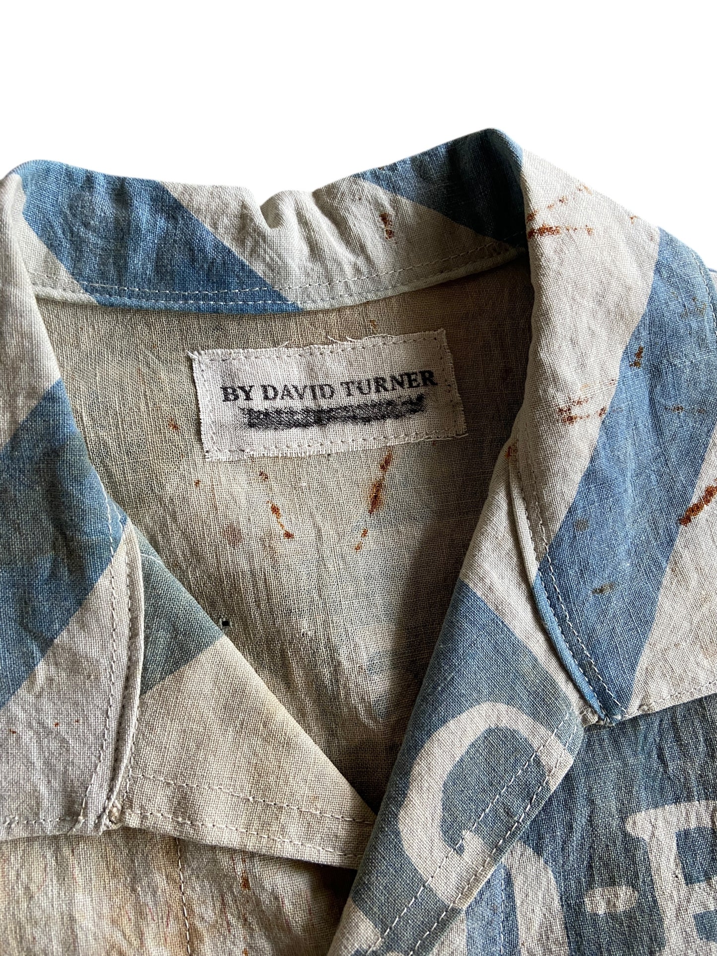 Reworked Boilermash Sack Feed Button Up by david turner Size L