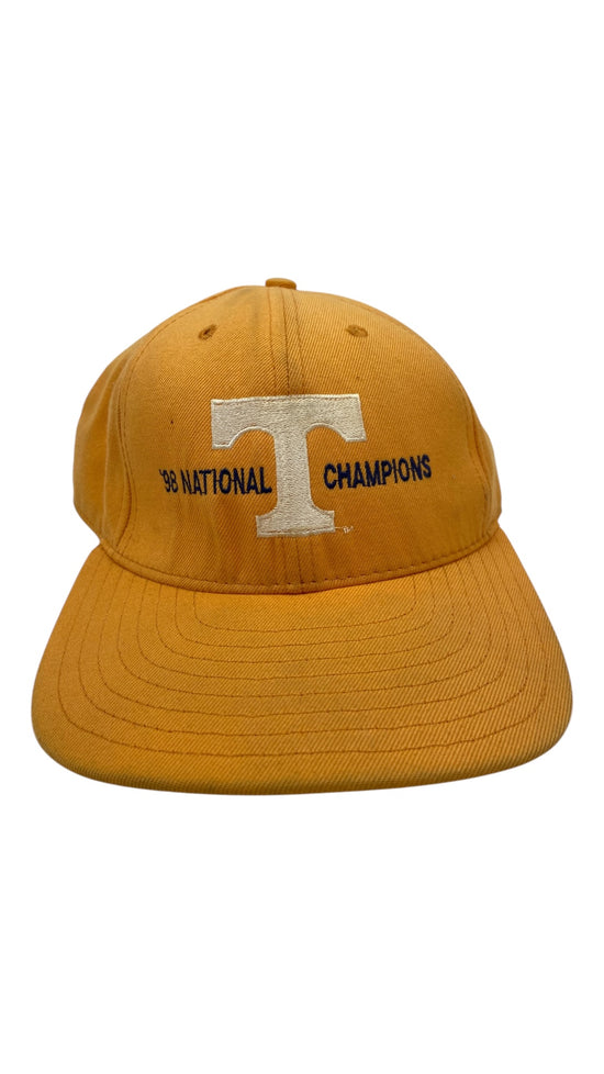 VTG 1998 Tennessee Vols National Champs Faded Strapback Hat