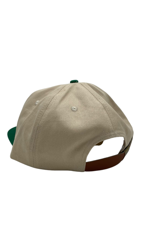 MCV Basic Ass Strapback Cap Cream/Green