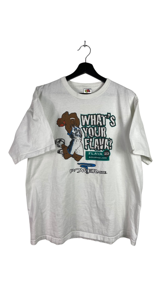 VTG Lebron James x Powerade "Whats Your Flava" Tee Sz XL