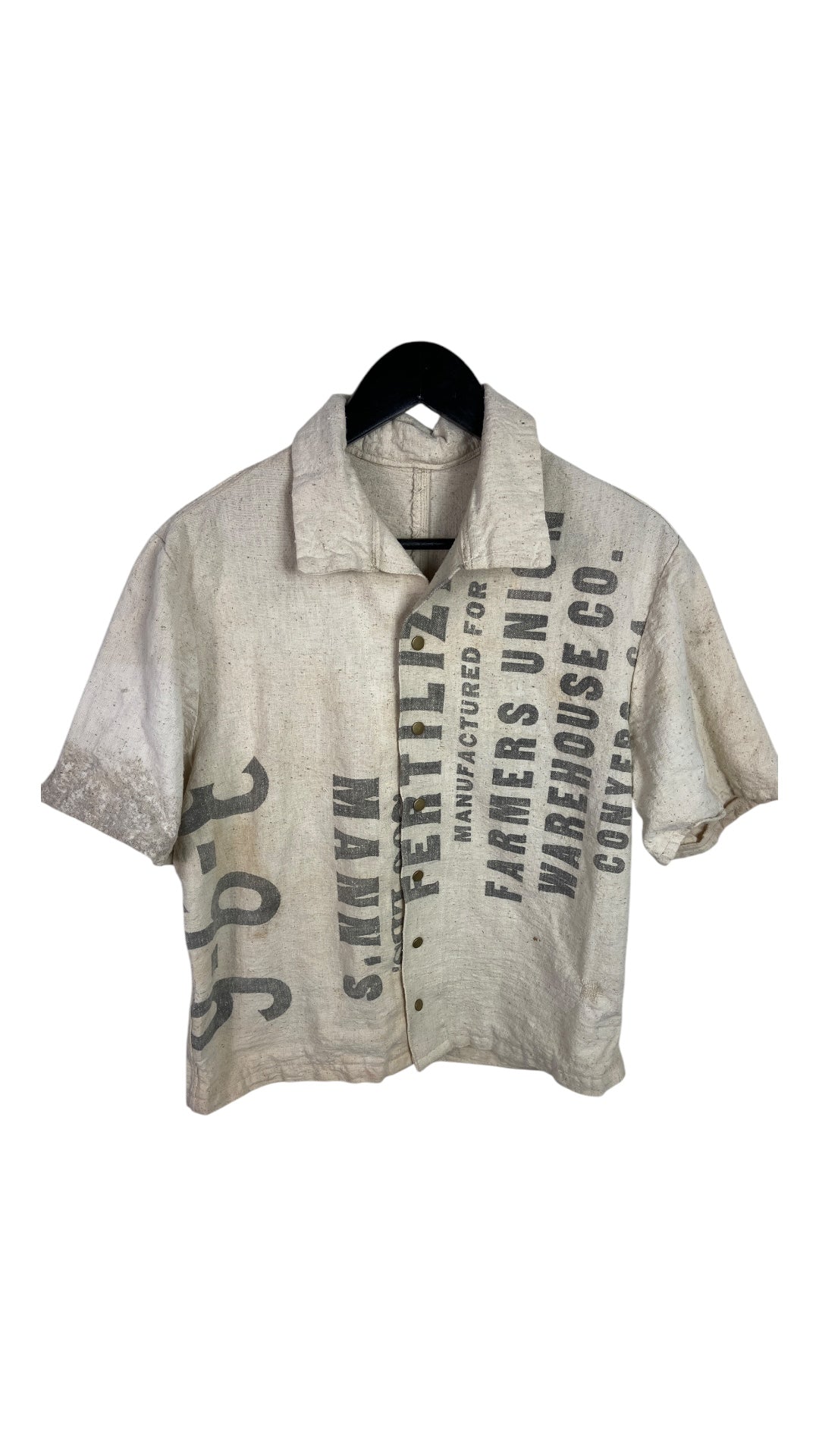VTG Reworked Knapsack Button Up Shirt by David Turner Sz Med