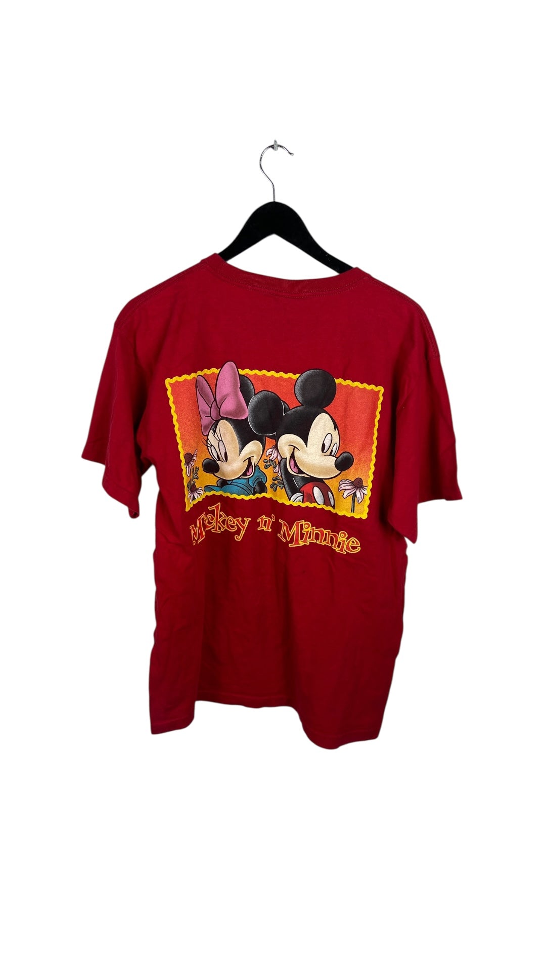 VTG Mickey Unlimited Micky n Minnie Red Tee Sz L/XL