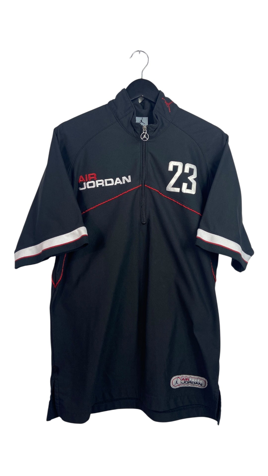Y2K Air Jordan 23 Quarter Zip Pullover Top Sz M