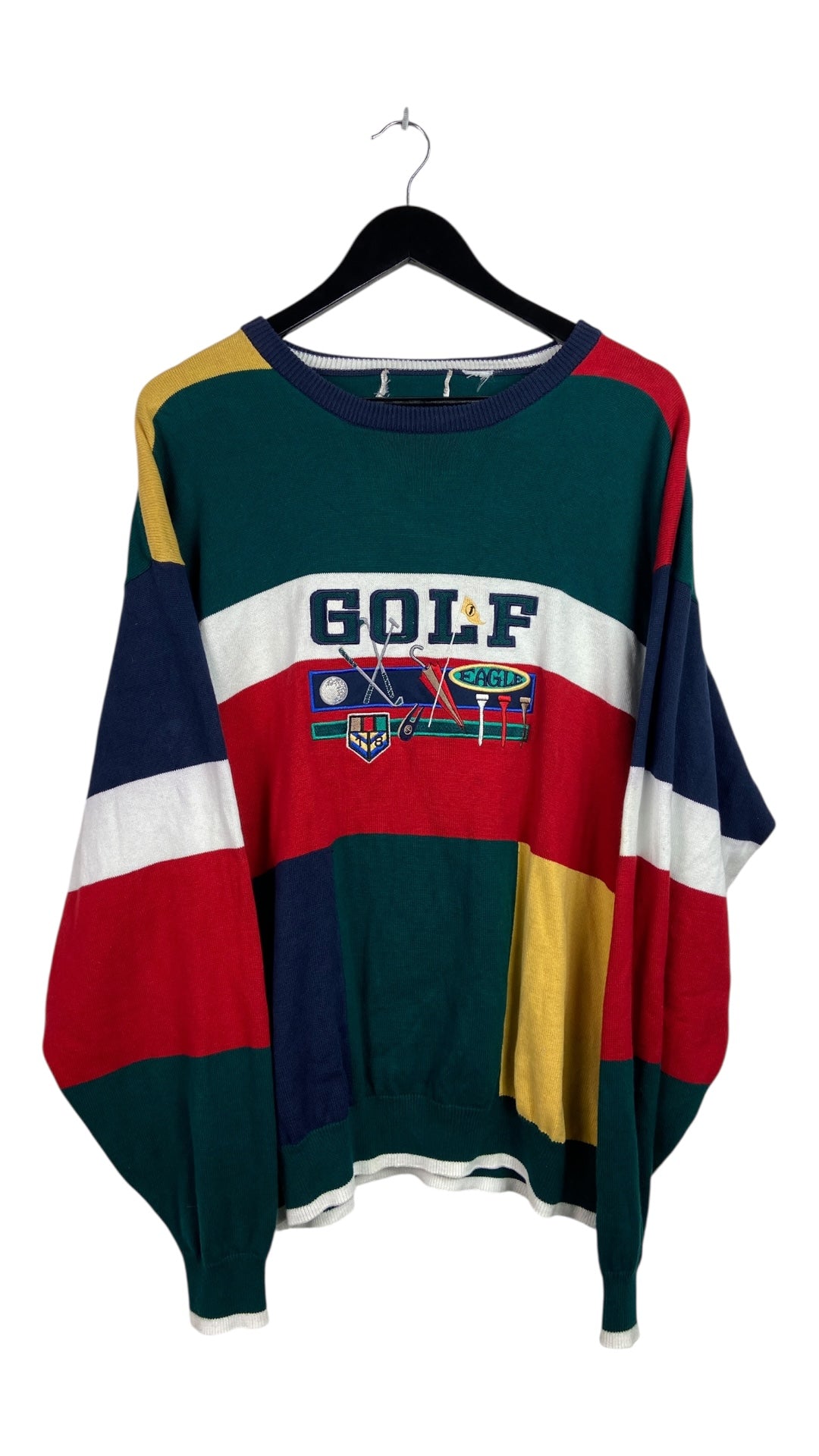 VTG Golf Eagle Multicolor Sweater Sz XL