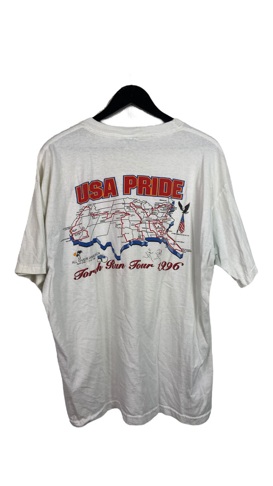 VTG Olympic 1996 Torch Run Tour Tee Sz XL