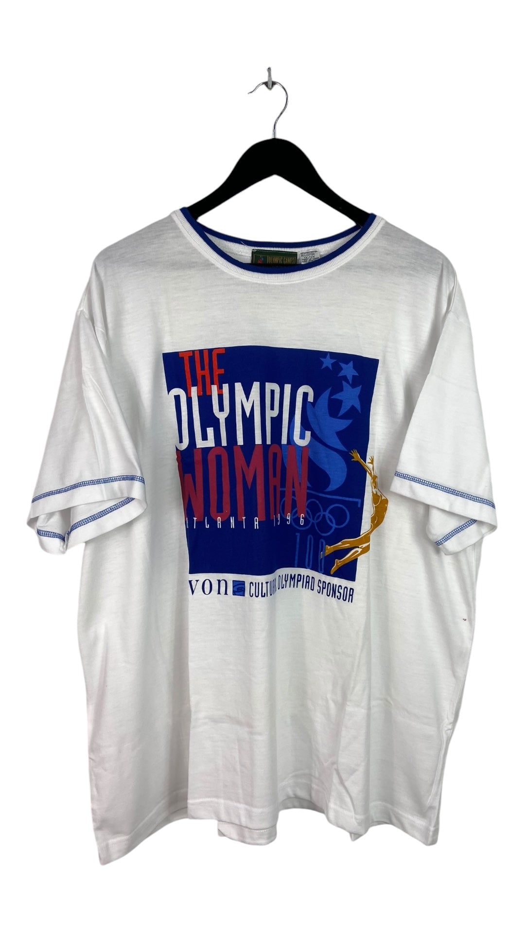 VTG Atlanta 1996 The Olympic Woman Tee Sz 2XL