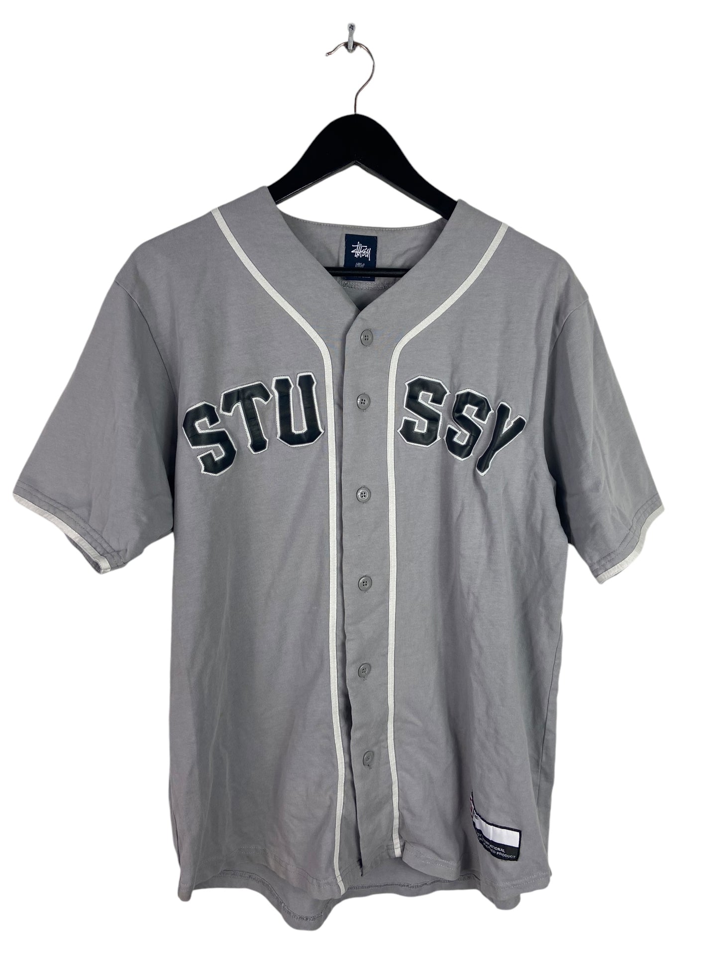 Stussy Gray Baseball Jersey