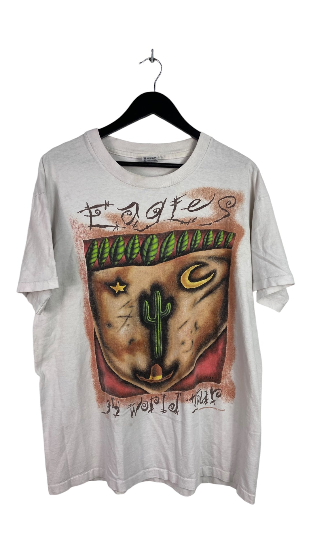 VTG Eagles World Tour 94 Cactus Tee Sz XL