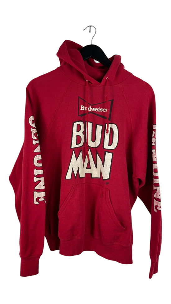 VTG Budweiser Budman Hoodie Sz L