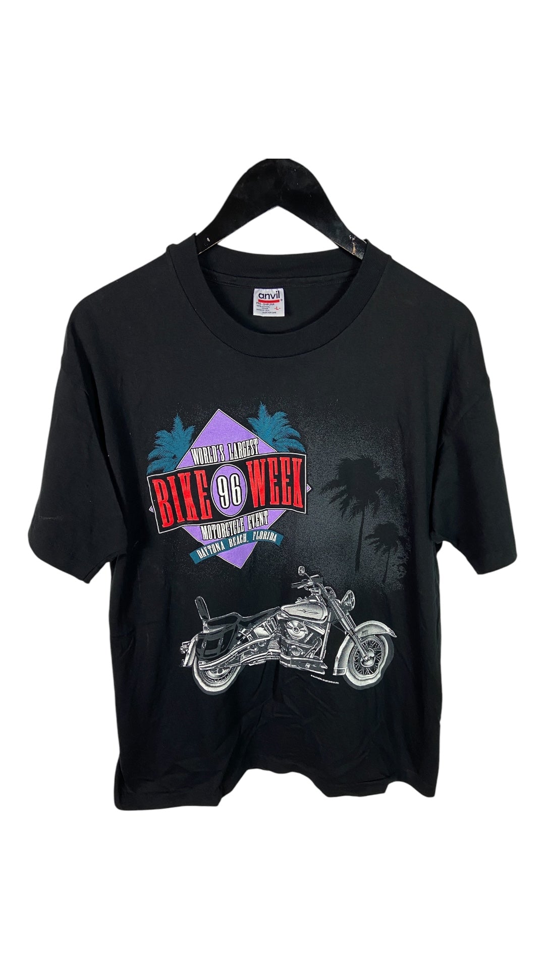 VTG 1996 World's Largest Bike Week Tee Sz Large