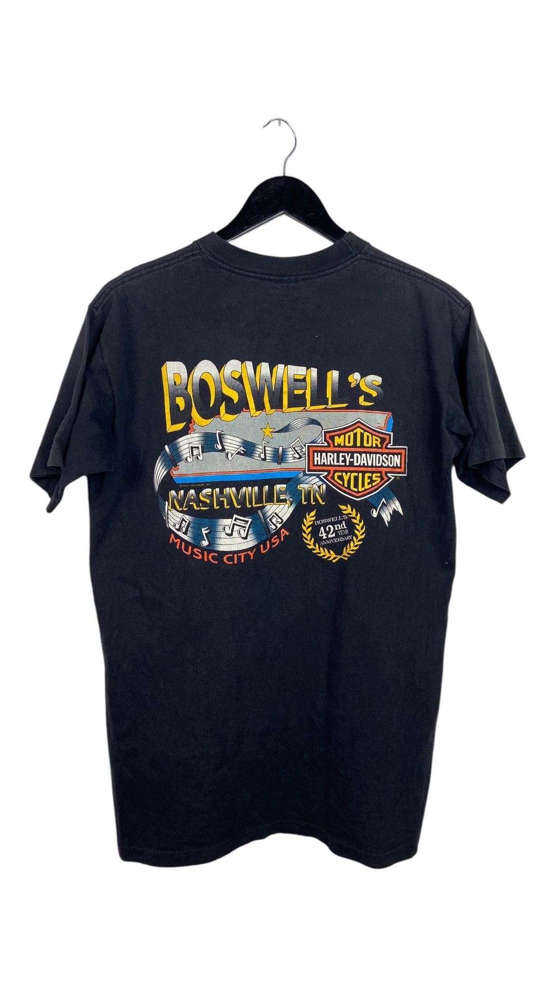 VTG Harley Davidson Wings Boswells Nashville Tee Sz M