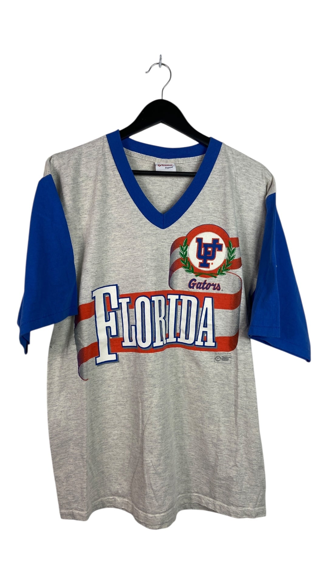 VTG Florida Gators V Neck Tee Sz L