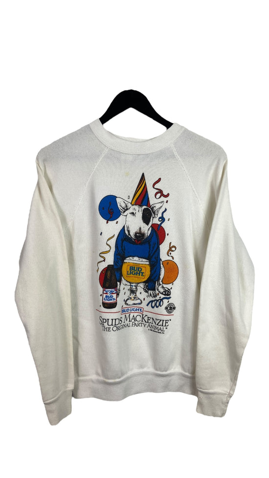 VTG Bud Light Spuds Mackenzie Sweater Sz XS